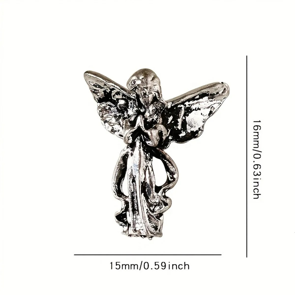 30pcs mixed retro dark wind nail cross Skull ing Angel ancient silver love metal nail ornaments 251027