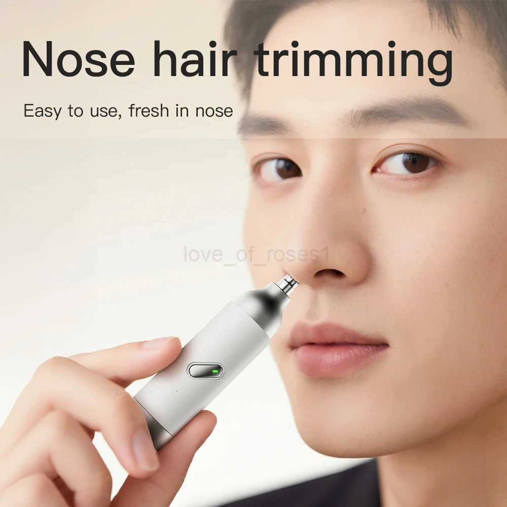 2 IN 1 Electric Nose Hair Trimmer Rechargeable Beard Shaver Nose Ear Hair Trimmer For Men Eyebrow Nose Ear Clipper Body Trimmer Z251030