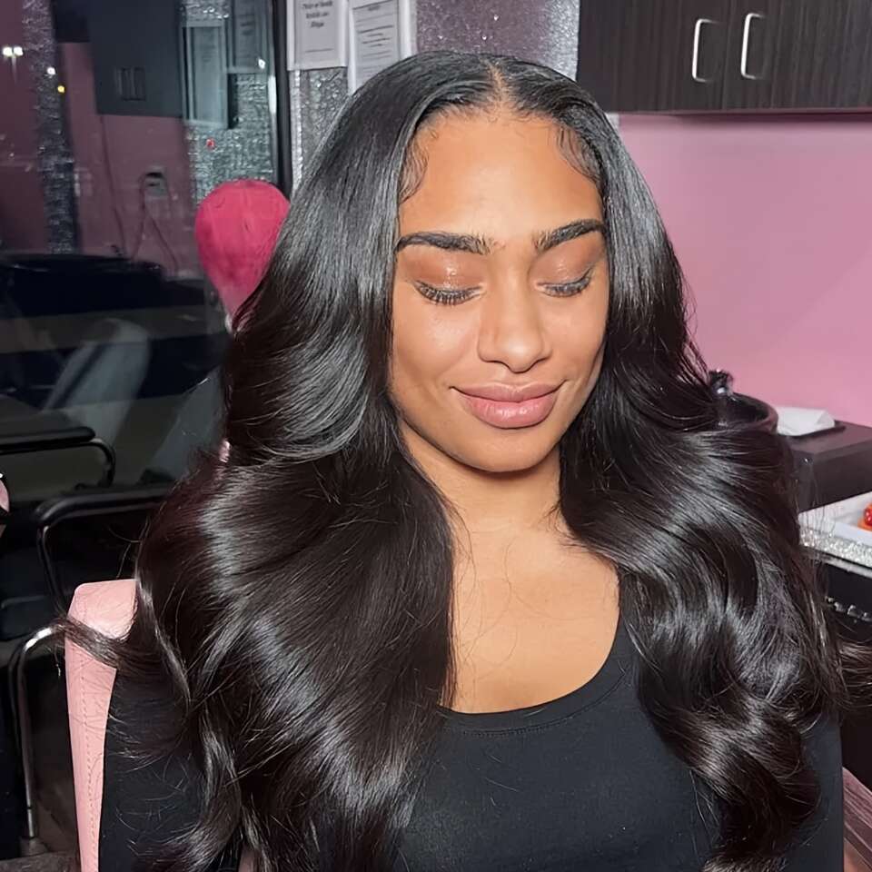 Body Wave Human Brazilian Weaving Natural Black Aooblees 3Pcs Bundles Deal Raw Hair Extensions