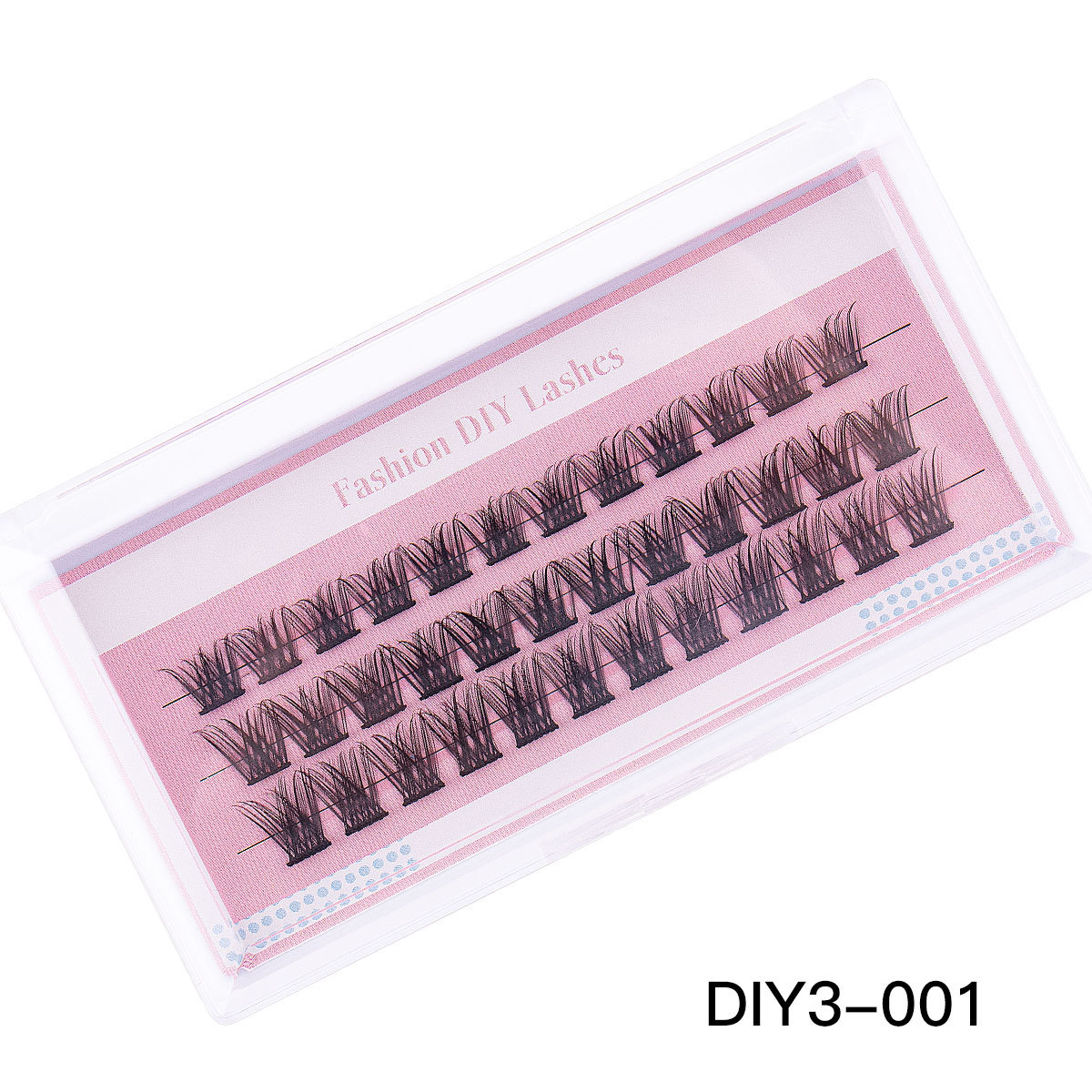DIY Individual Eyelashes Fluffy Natural Look 36Pcs DIY Cluster Lashes Kit with Lash Bond & Seal Handmade Reusable D Curled Cluster Segmented Eyelashes
