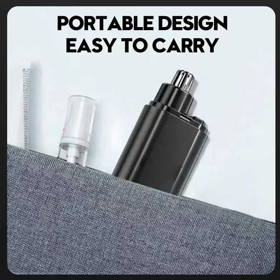 New Portable Electric Nose Hair Trimmer Mini Pocket Nose Ears Hair Eyebrow Trimmer Menswoman USB Rechargeable Painless Clipper M251030