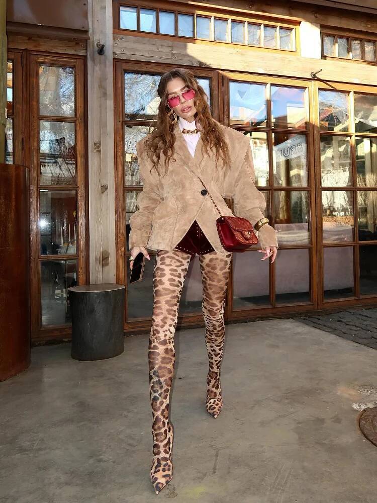 winter jacket women Vintage Oversized Suede Leather Jacket Women's Fashion Shoulder Pad Full Sleeve One Button Coat Lady Chic Bomber Streetwear 2