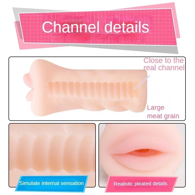 Male Masturbator Realistic Vaginal Simulator TPE Soft Realistic Design Adult Sex Toy for Men LL-220