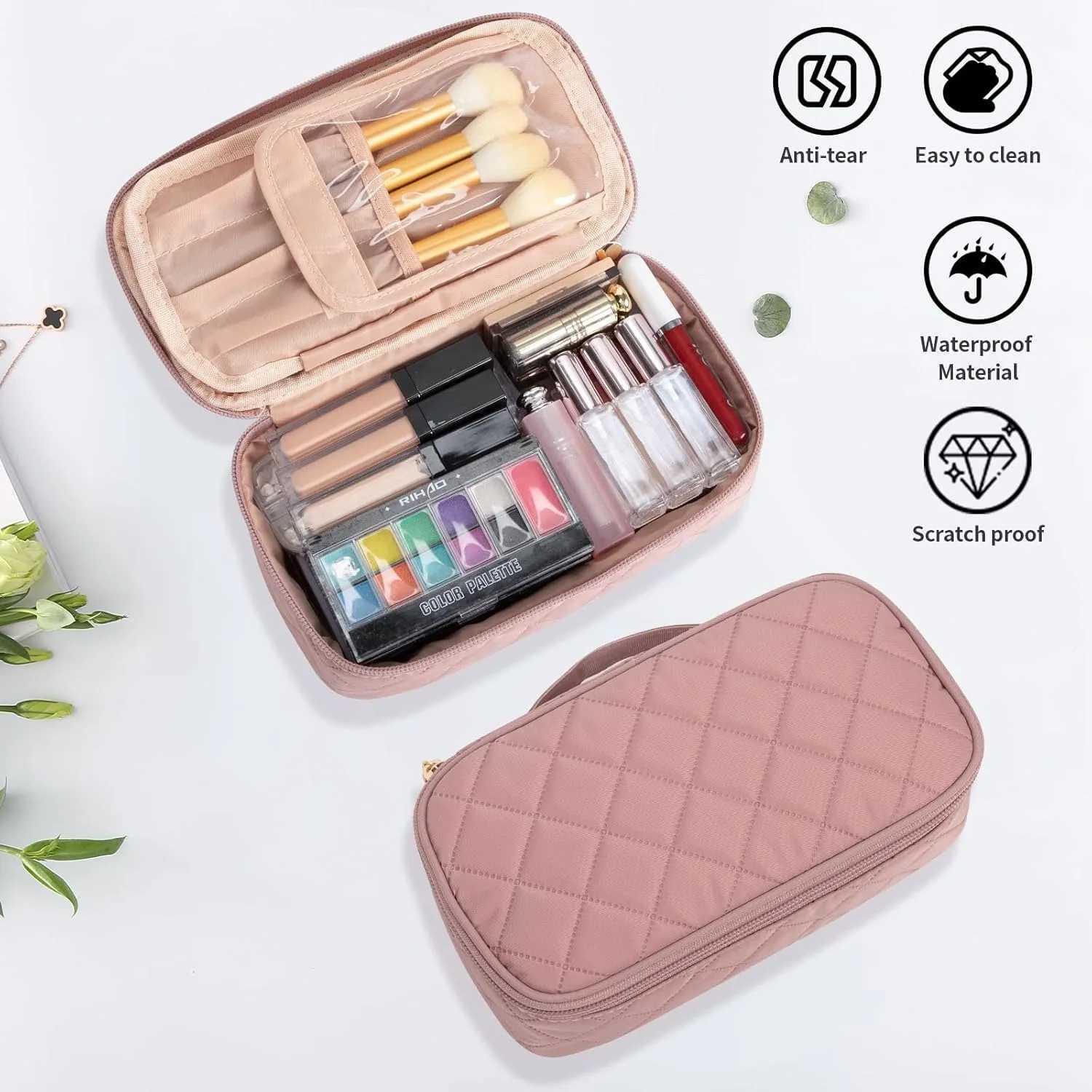 Small Cosmetic BagPortable Cute Travel Makeup Bag for Women and girls Makeup Brush Organizer cosmetics Pouch Bags J2511151