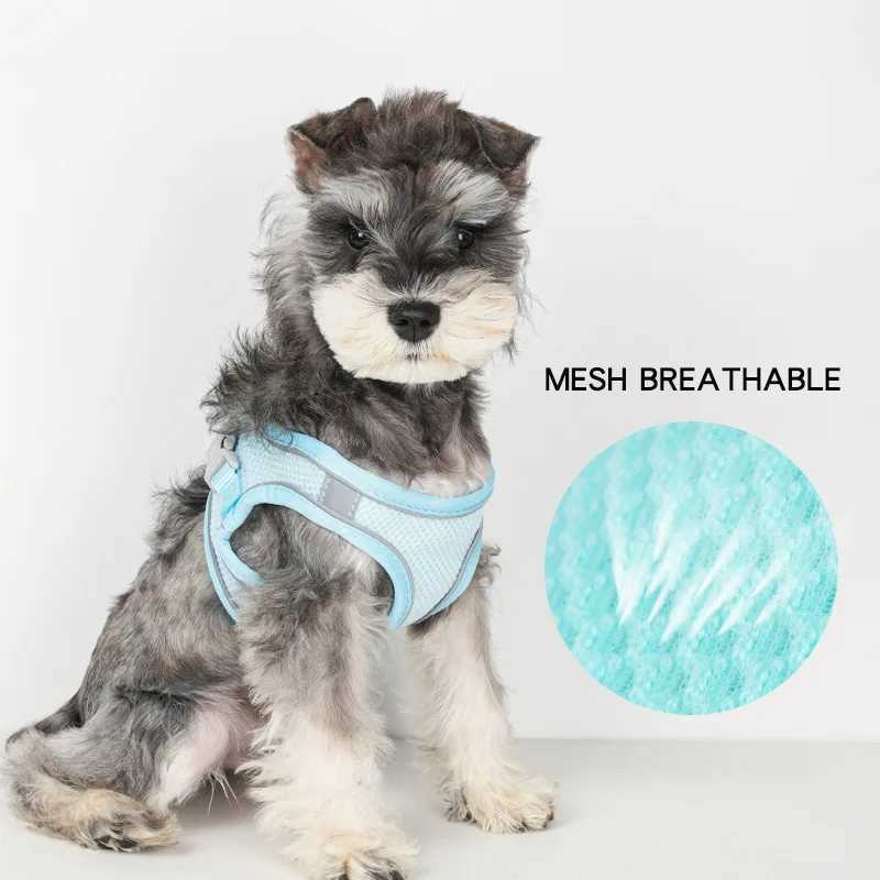 Breathable Dog Harness Pet Chest Rope Set Cat Harness Vest for Small Medium Dogs Puppy Outdoor Walking Leash Pug Dog Supplies J251129