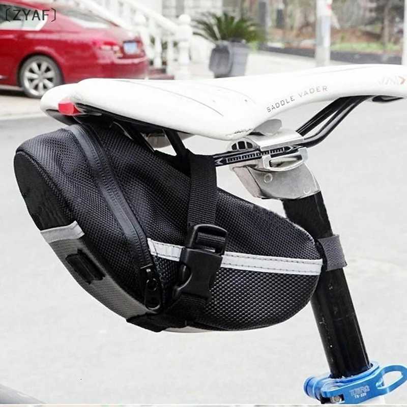 ZYAF Bike Saddle Bag Bicycle Under Seat Storage Outdoor Rear Tail Pouch Cycling Bag Waterproof Cycling Tool H251029