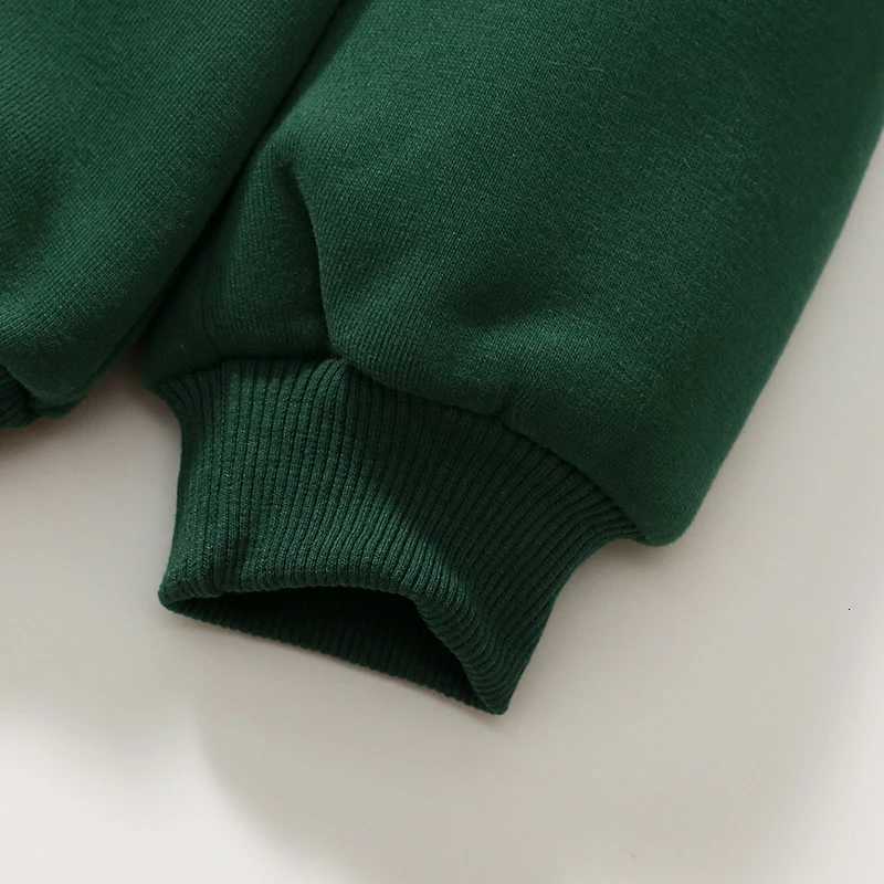 Little Maven Green Tops Hoodies Winter Kids Clothes Baby Girls Warm Fleece Outerwear Cartoon Flowers Sweatshirt AutumnT251030