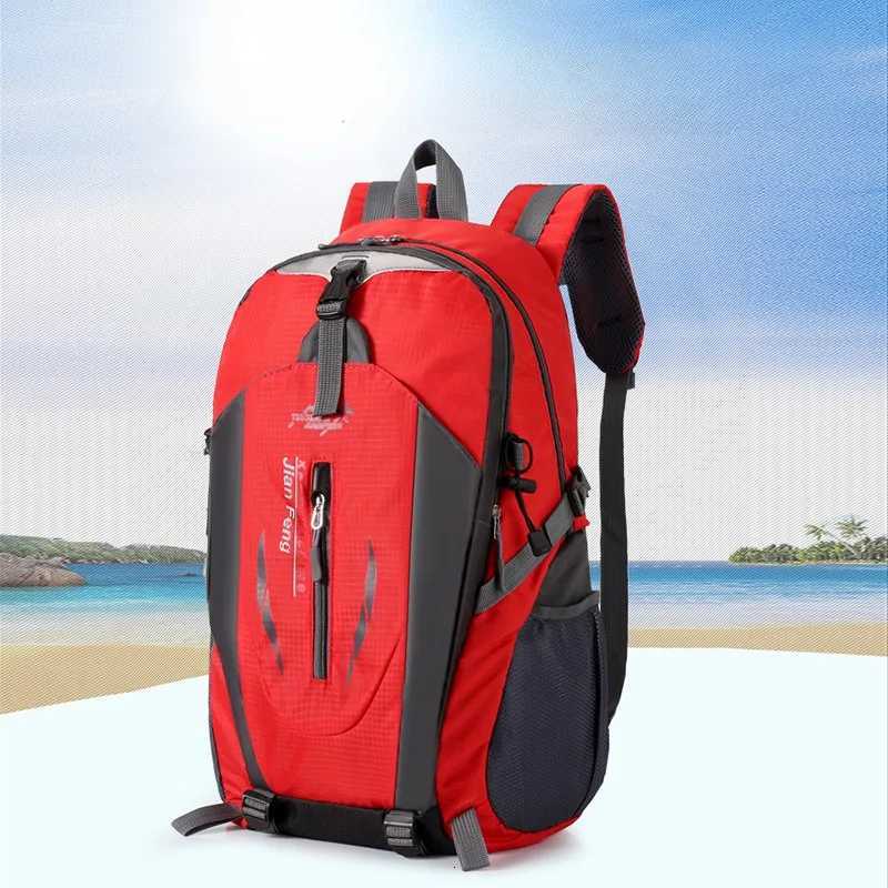 40L Lightweight Outdoor Backpack Waterproof Travel Daypack for Men and Women Versatile Dual Shoulder Bag for Cycling and Books H251029