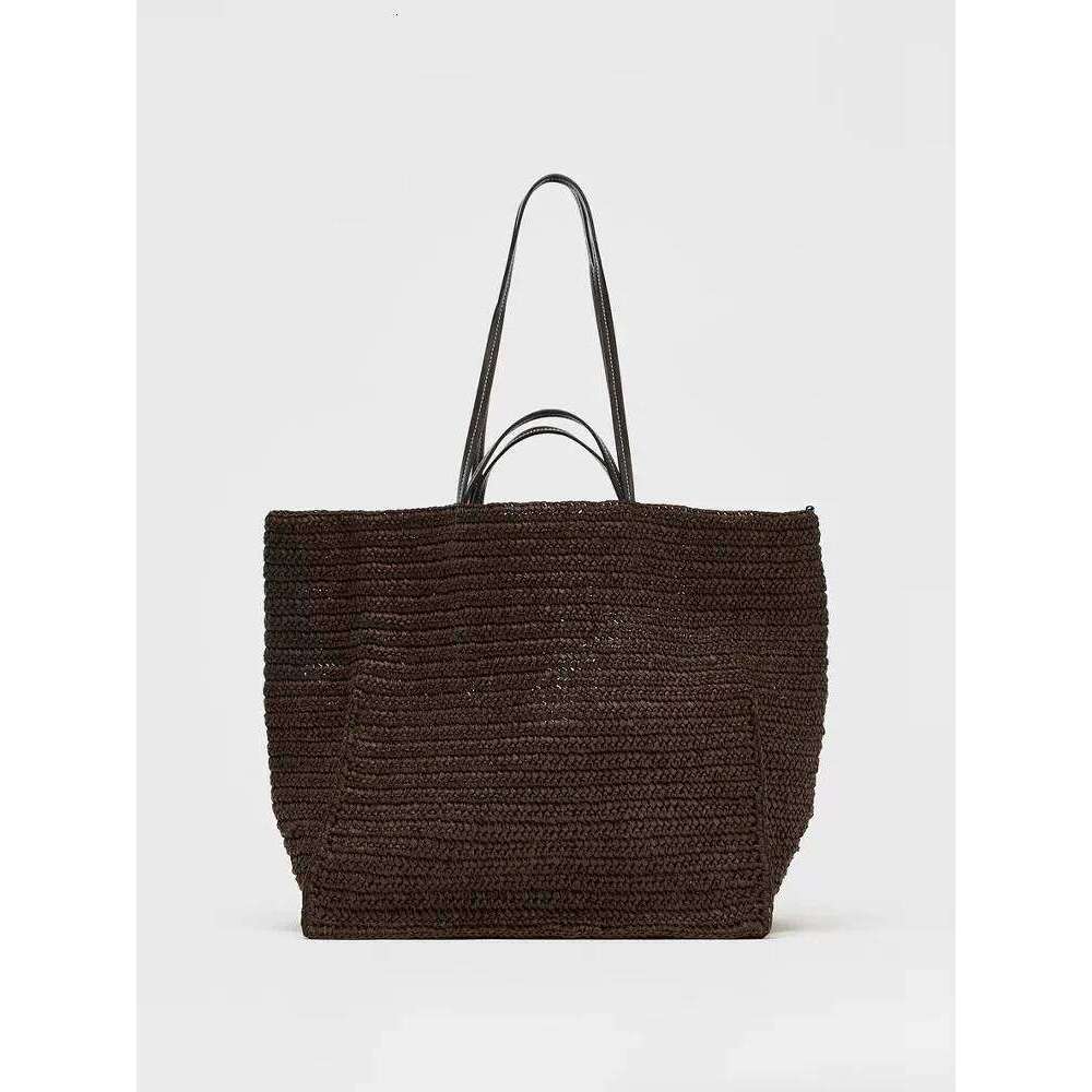 Casual Large Capacity Straw Tote Designer Women Handbags Handmade Woven Summer Beach Bag Big Shopper Purses 2025