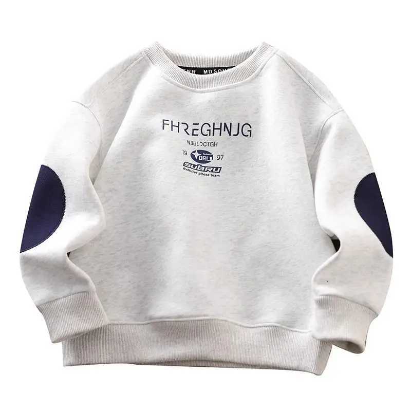 Boys MiddleBig Kids 2025 New SpringAutumn Crewneck Long Sleeve Stylish Sweatshirt TopsT251030