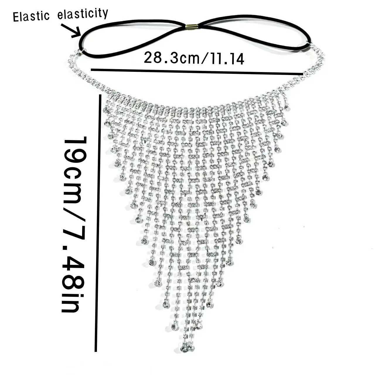 European and American new sexy checkered tassel mask fashionable womens stage performance dance party facial accessories maW251029