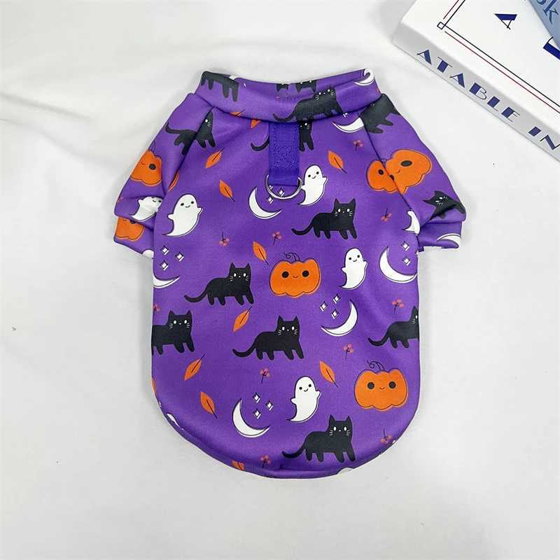 Pet Cat Clothes Halloween Costume Two Legged Kitten Puppy Vest For Small Dogs Cats Hoodies Funny Pumpkin Print Yorkshire Apparel C251030