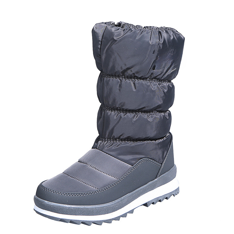 Cross border plus size autumn and winter new wool lining thick snow boots women's cotton boots snow boots designer shoes