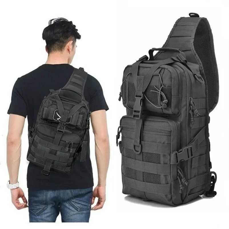 Tactical Assault Pack Sling Backpack Waterproof EDC Rucksack Bag for Outdoor Hiking Camping Hunting Trekking Travelling H251029