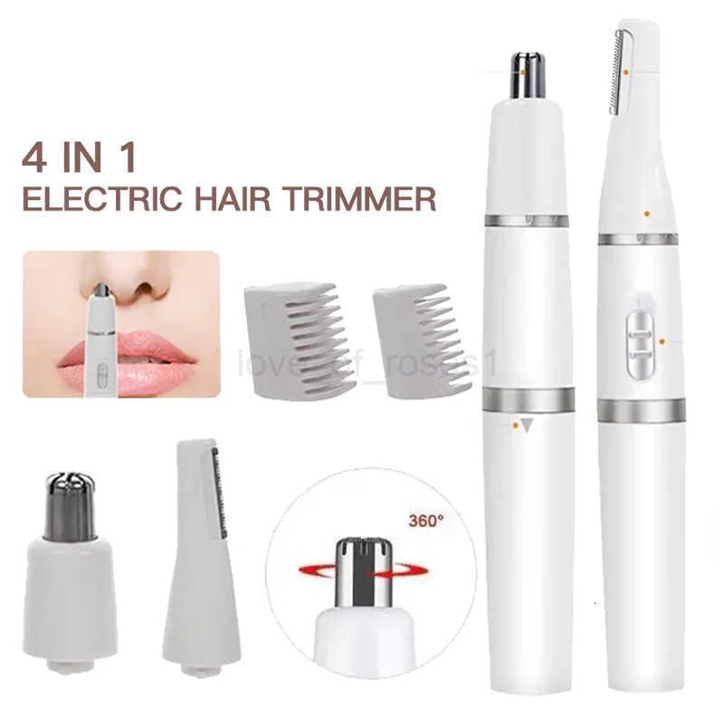 4 In 1 Head BatteryPowered Hair Clipper Nose Hair Trimmer For Women Men Ear Hair Eyebrows Beard Nose Hair removal Z251030