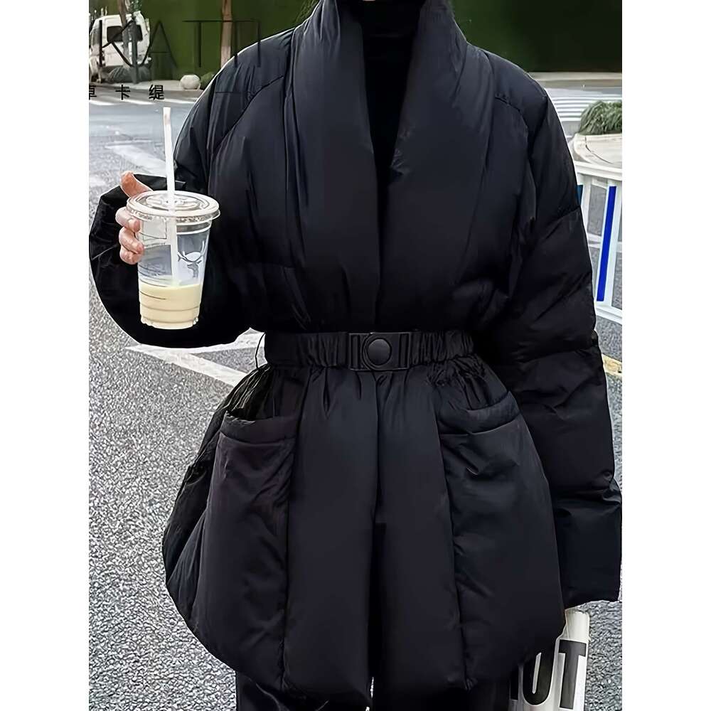 Women S Thick Coat Long Sleeve Belted Non Stretchy Fabric Formal Everyday Outfits Elegant Cold Weather Outerwear For Women Ladies Winter Coats Seasona