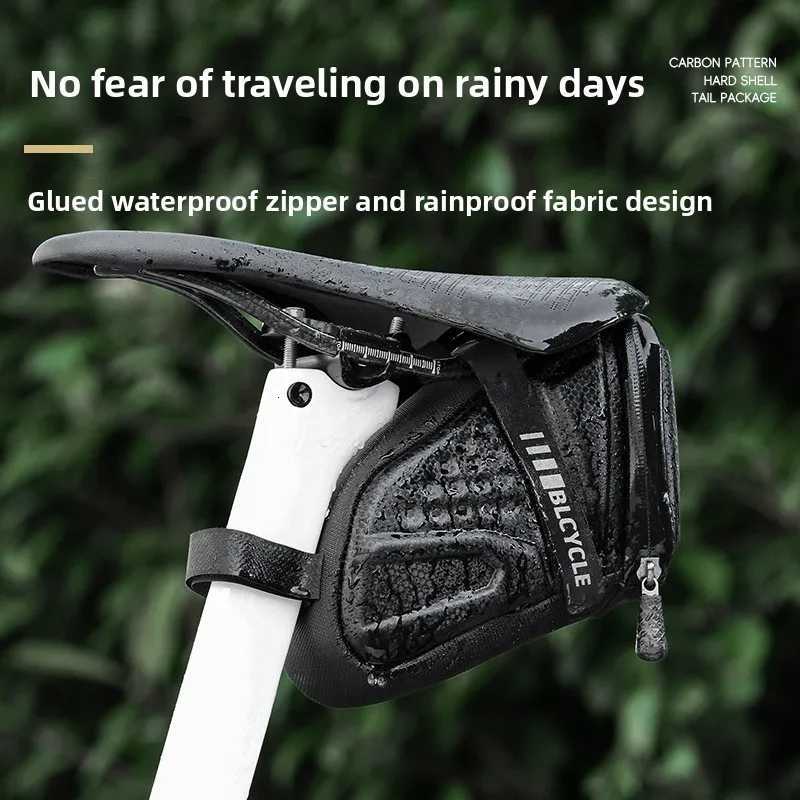 Bicycle Tail Bag Saddle Bag MTB Road Bike Waterproof EVA Hard Shell Road Bike Rear Bag Cycling Tool Holder BagBike Accessories H251029