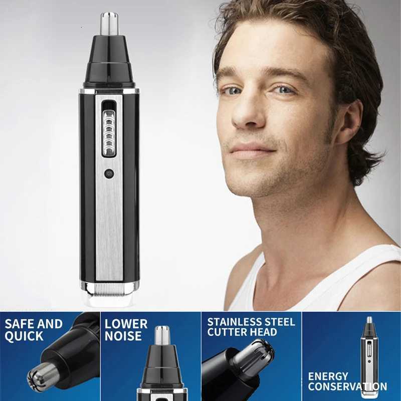 4in1 Electric Nose Hair Trimmer Rechargeable Ear and Nose Hair Trimmer Cleaning Nostrils and Removing Compact And Portable M251030