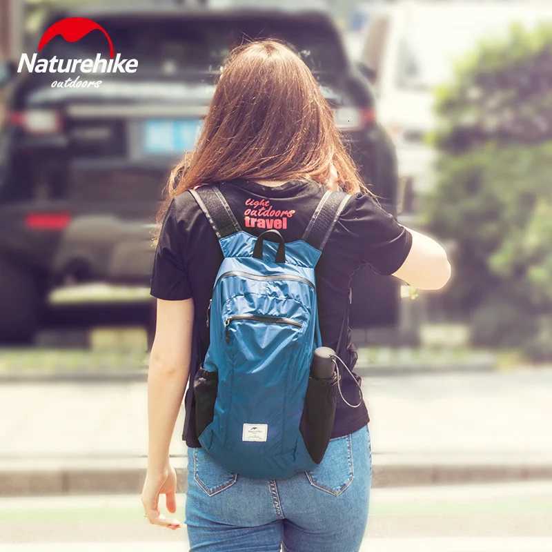 Naturehike Ultralight Folding Backpack Outdoor Waterproof Backpack Mountaineering Skin Pack Travel Sports School Bag H251029