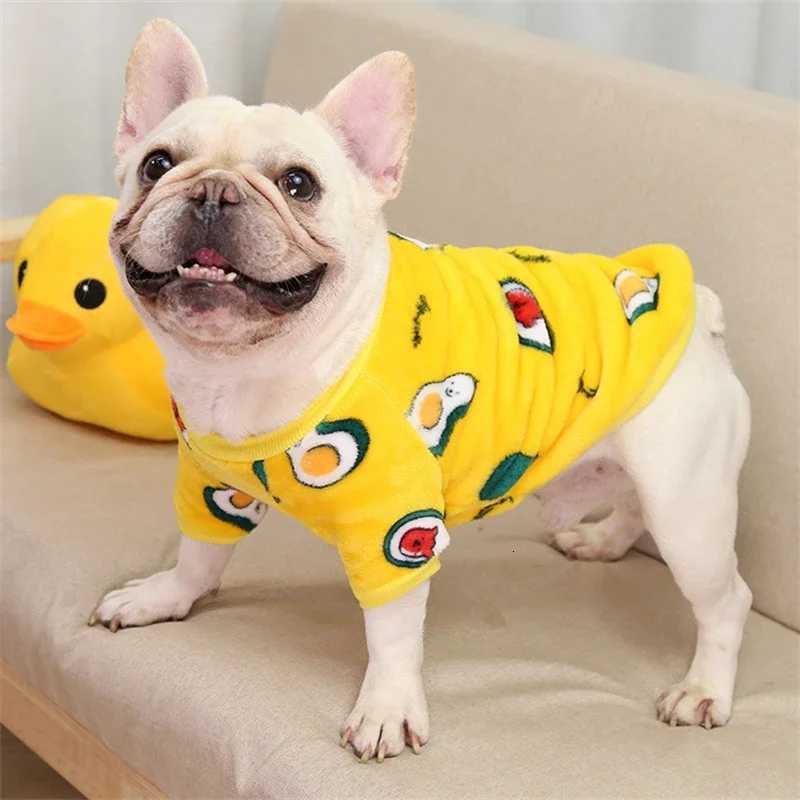 Lovely Leopard Pet Dog Clothes Soft Flannel Winter Puppy Overalls York Dog Cartoon Printing Sphinx Cat Sweatshirt Drop Shipping C251030