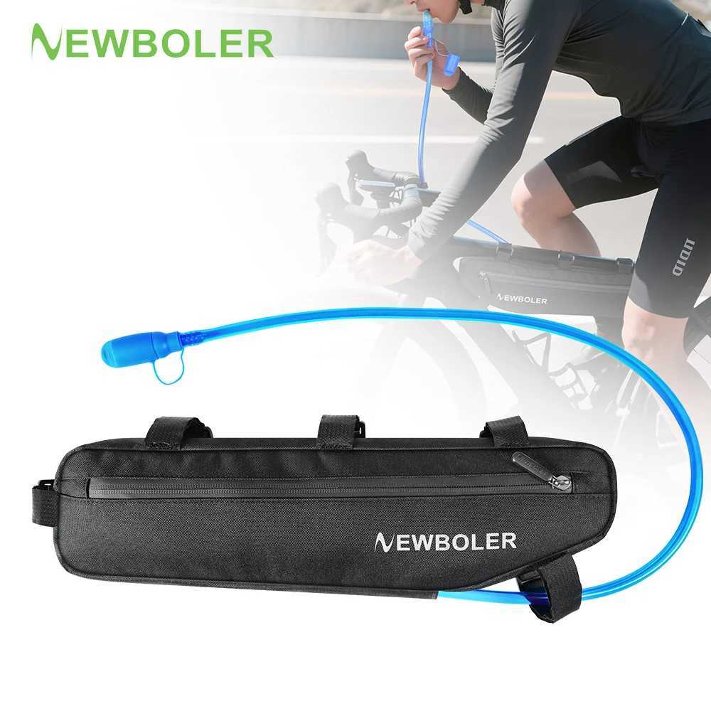 Bicycle Triangle Bag Waterproof Bike Down Tube Front Frame Bag Cycling Top Tube Bag with Water Bladder For MTB Road Gravel Bike H251029