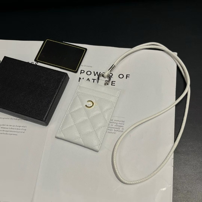 stampup Fashion Designers Keychain Id Holder Lanyards Luxury Work Badge High-quality Leather ID Tag with Detachable Lanyard Variety Couple Gift