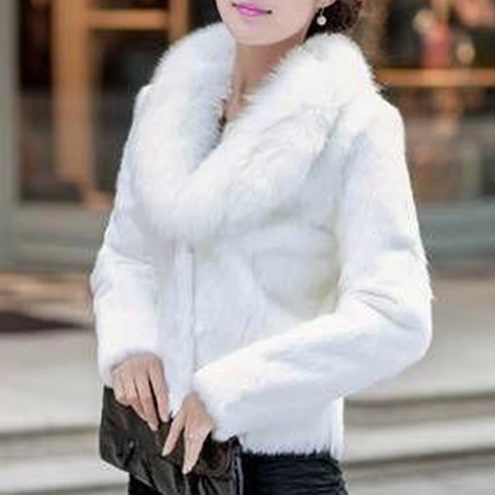 Haining winter fox fur collar large size mother pack rabbit jacket womens short clearance 251028
