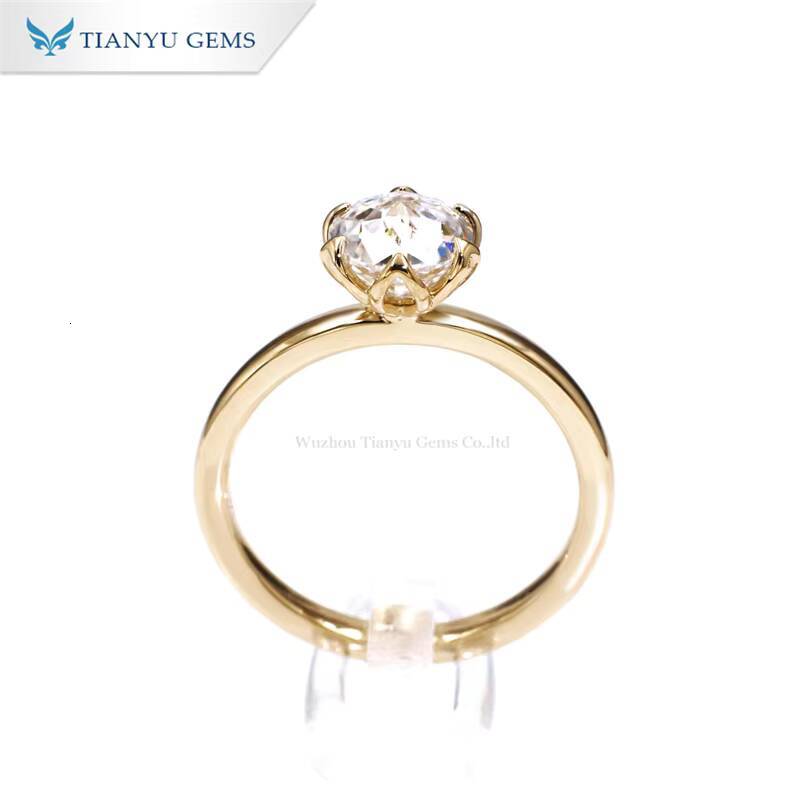 Tianyu Gems Jubilee Cut Moissanite Ring Elegant Fine Jewelry