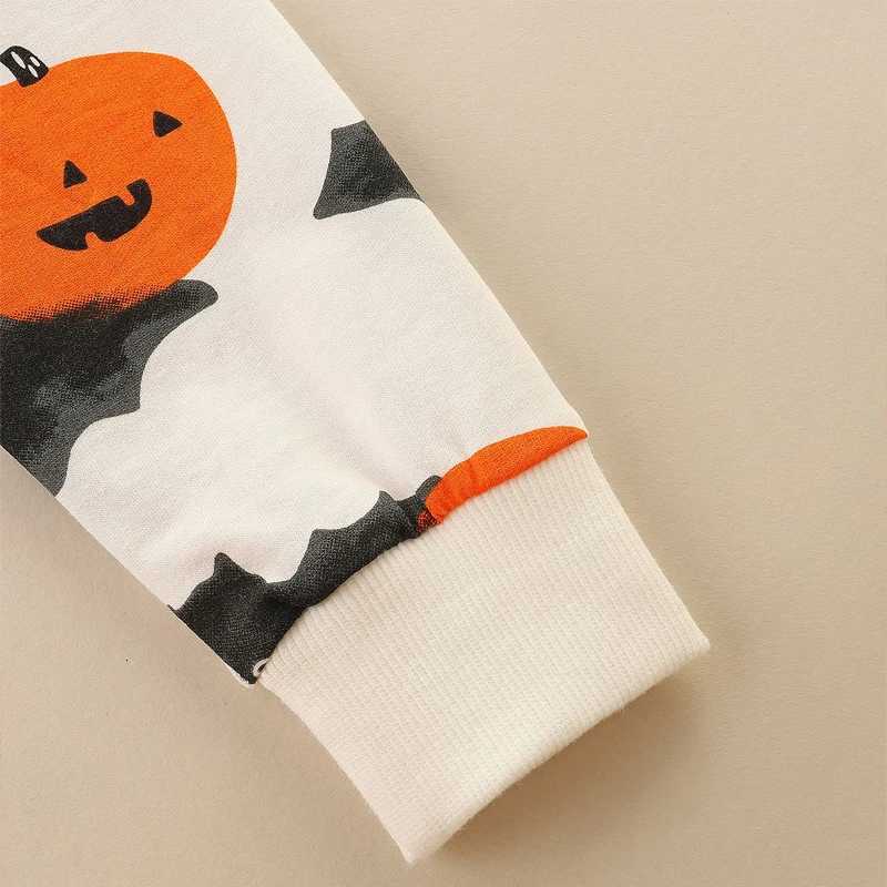Little maven 2025 Boys Top Clothes for Children Halloween Pumpkin Bats Sweatshirt Clothes Hoodies for Kids ClothingT251030