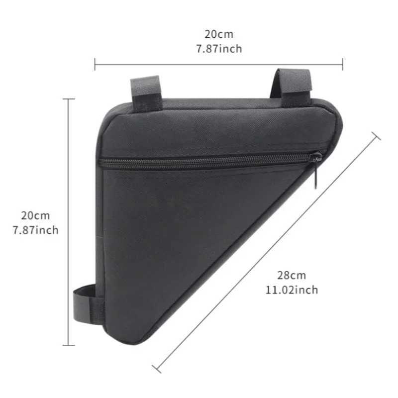 Bicycle Triangle Bag Bicycle Front Frame Handlebar Waterproof Cycling Bags Bike Parts H251029