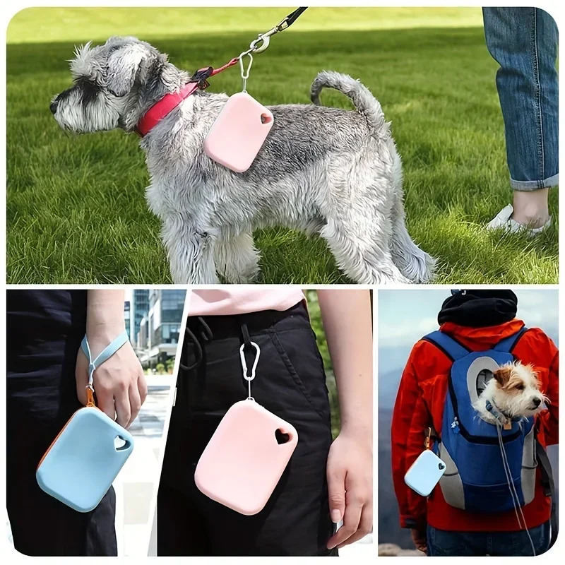 1PC Silicone Dog Treat Bag Pet Snack Bag Travel Portable Training Pet Walking Bag Pet Accessories Dog Food Reward Storage Bag 251030