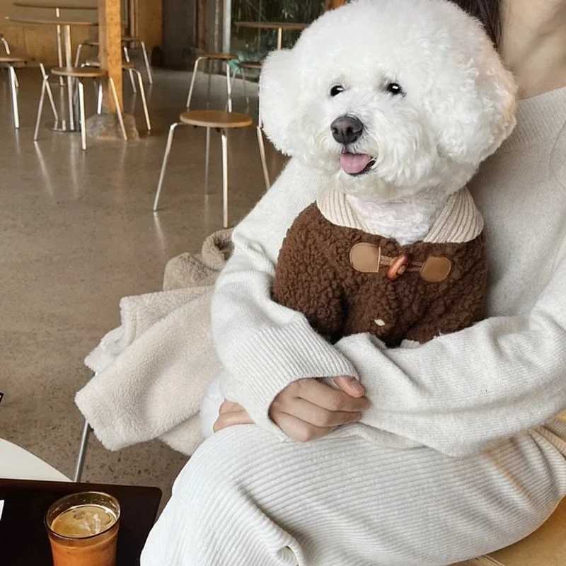 Winter Thickened Pet Dog Clothes Teddy ets Warm Hoodie Bichon Vests Open Button Shirt Small Dog Casual Cotton Puppy Coat C251030