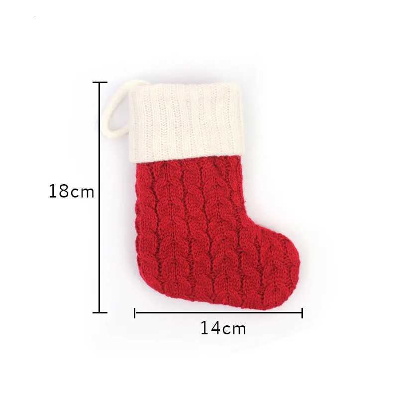 Christmas Boots Letters Christmas Stocking New Knitting Christmas Tree Pendant Decorations SnowflakeChristmas Socks C251030