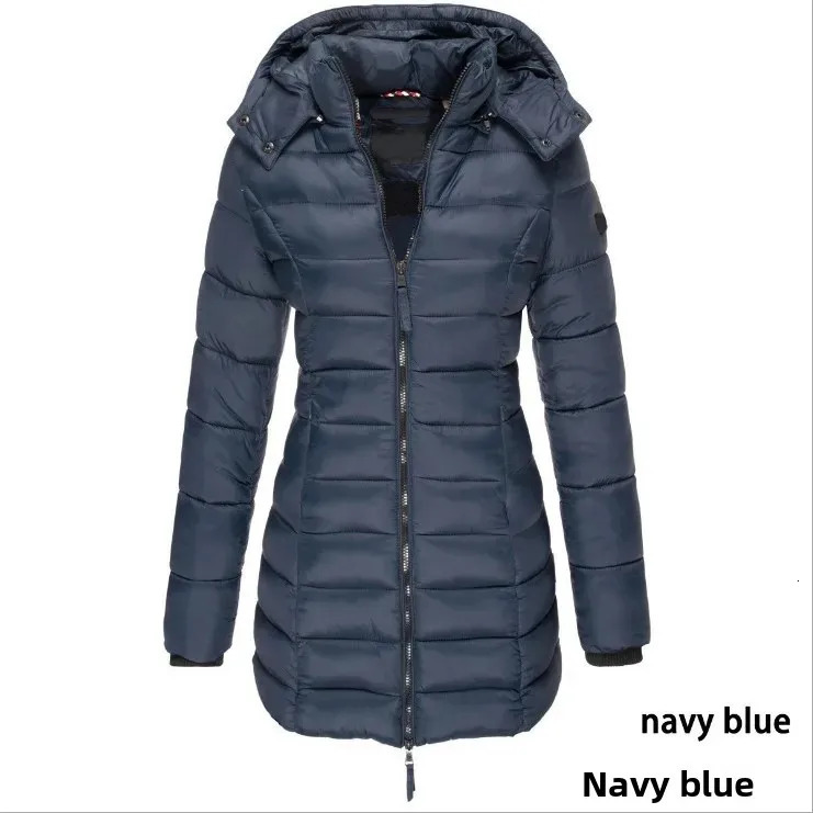 Womens Winter Cotton Jacket Slim Fit down Cotton Coat Warm Outerwear Long Sleeve Fashionable Korean Style Middle Length 251030