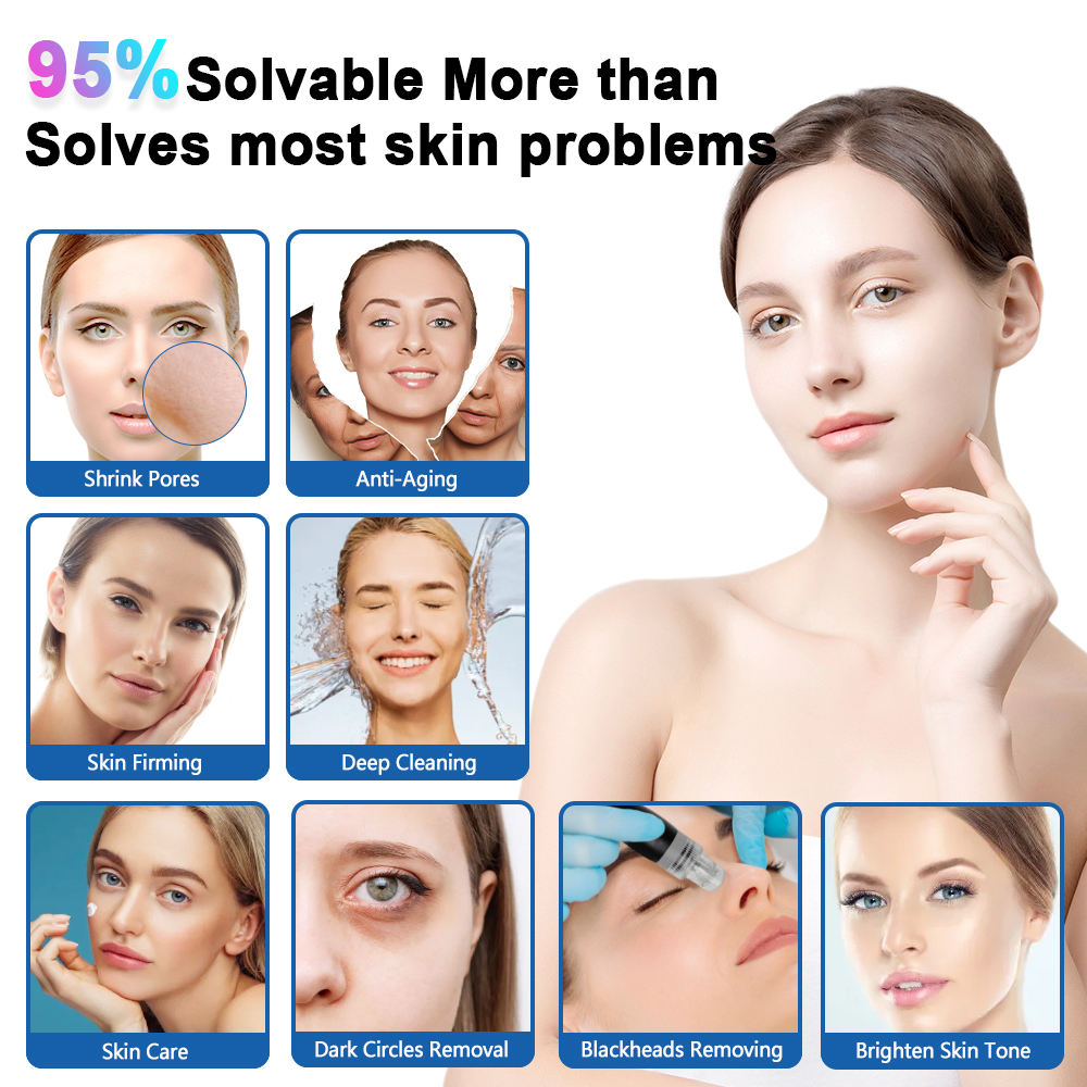 11 in 1 Hydra Dermabrasion Machine Oxygen Jet Peel Microdermabrasion deep Cleaning Hydra Dermabrasion Skin Scalp Analyzer Facial Cleansing Hydro Skin 