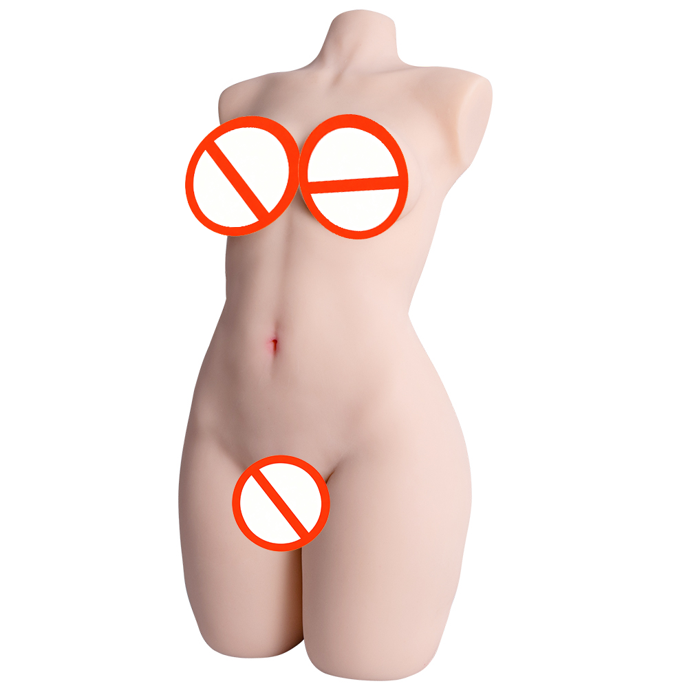 64lb 3 in 1 Torso Male Masturbator - Realistic Boobs, Vagina & Anal, Built-in Spine, Adult Sex Toy for Men