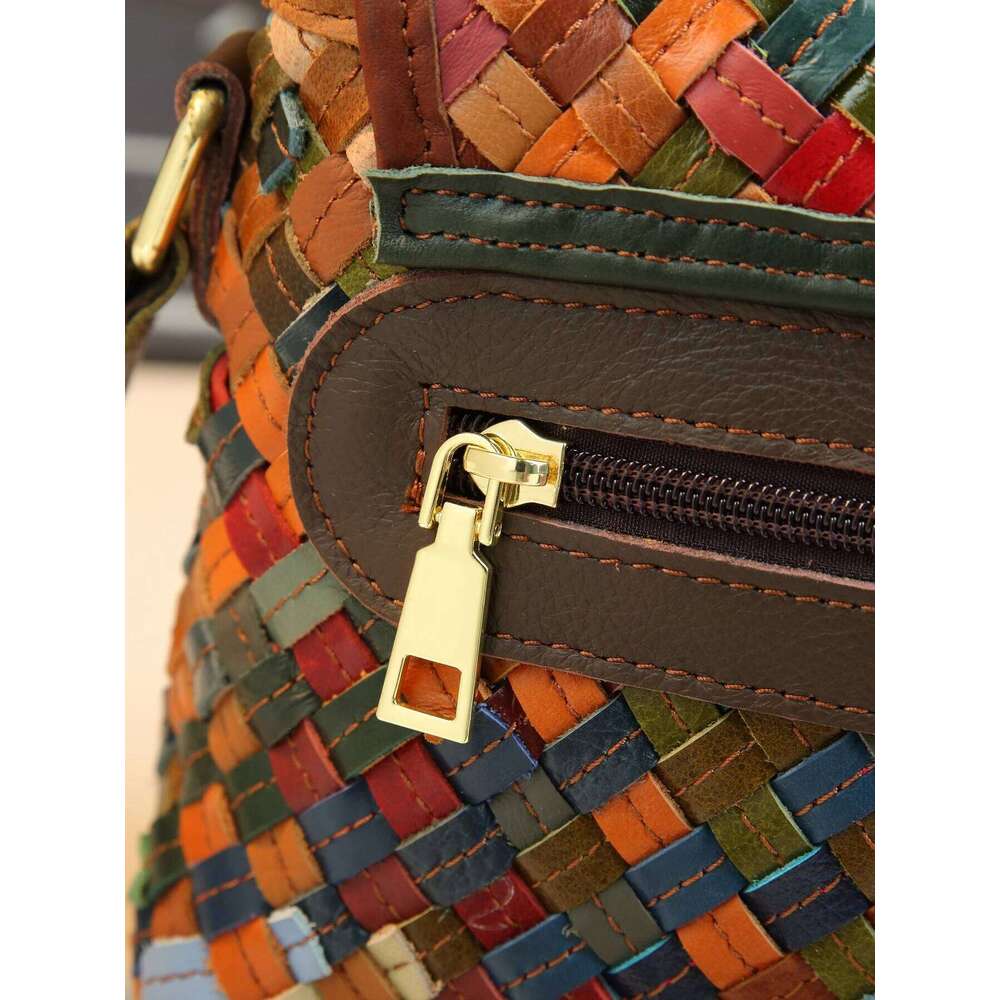 European And American Retro Trend Leather Piece Women's Shoulder Crossbody Small Square Bag