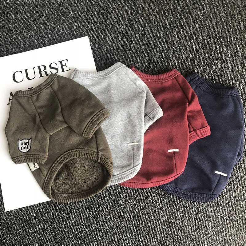 Blank Autumn Winter Pet Dog Clothes Clothing Dog Hoodies TShirt Puppy Sweatshirt Shirt For Small Dogs York Terrier Hoody Coat XL C251030