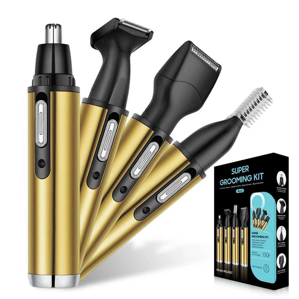 4in1 professional beauty kit USB rechargeable nose and ear clipper beard and eyebrow shaver M251030