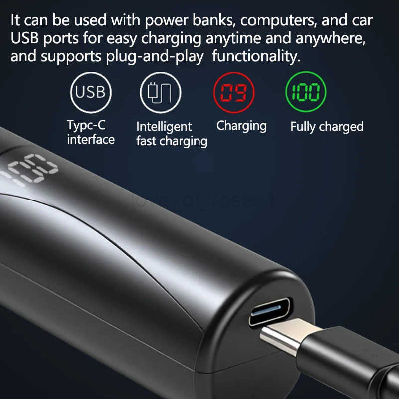 Electric Nose Hair Trimmer Painless Clipper Nose Hair Electric Eyebrow Trimmer Safe Not To Hurt The Nose Not Stuck Hair Z251030