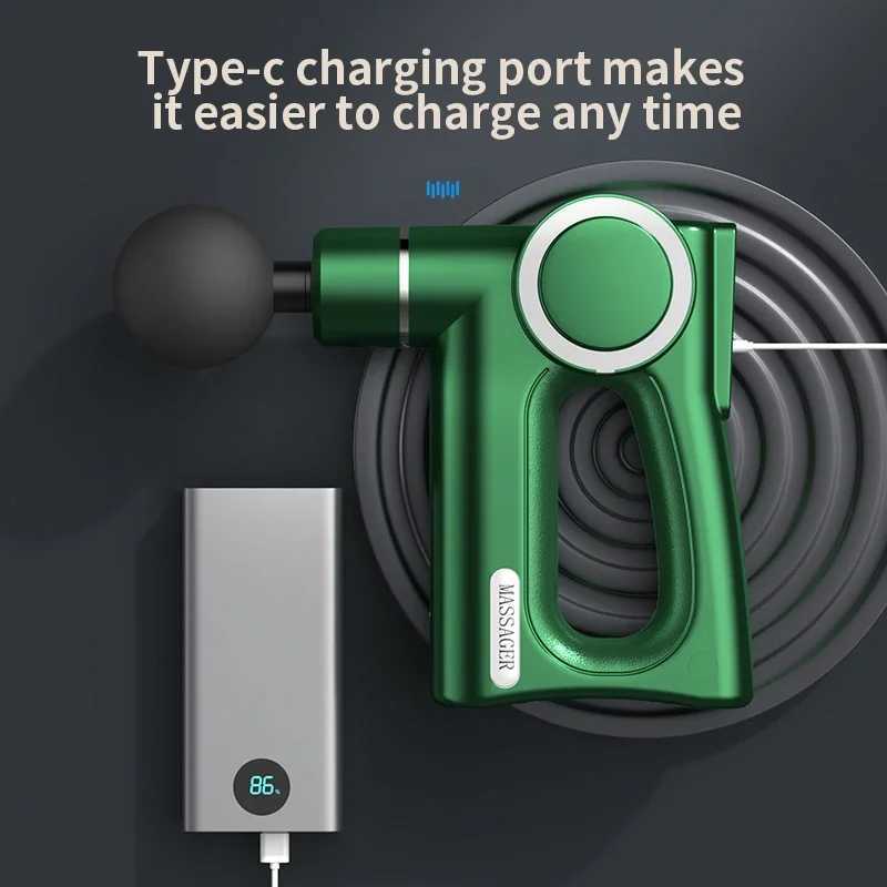 Mini Fascia Gun Vibration Massage Portable Small Massager Muscle Relaxation Body Massage Fitness Equipment J251030