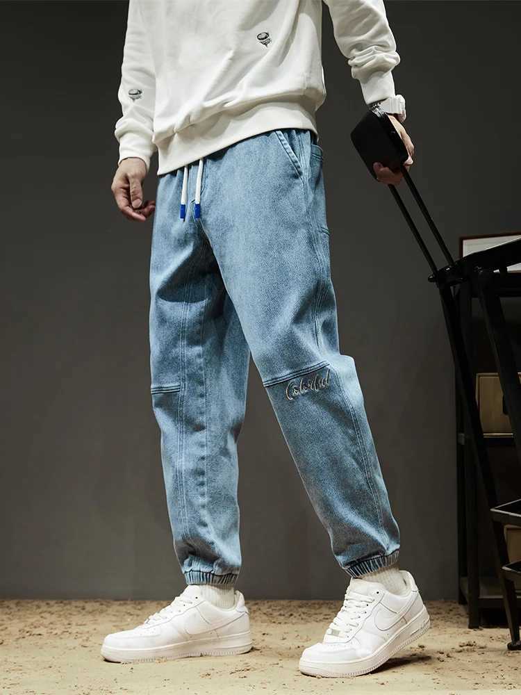 2025 Autumn New Baggy Jeans Men Streetwear Denim Jogger Pants Men Loose Fit Stretch Cargo Jeans Trousers J251030