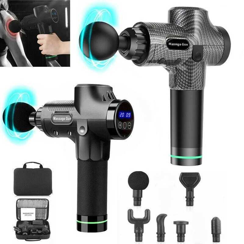 Fodrk Massage Relaxation Abs Tpr Fascia Gun Electric Painting Gun Ferra Massaging Device Back Massage J251030