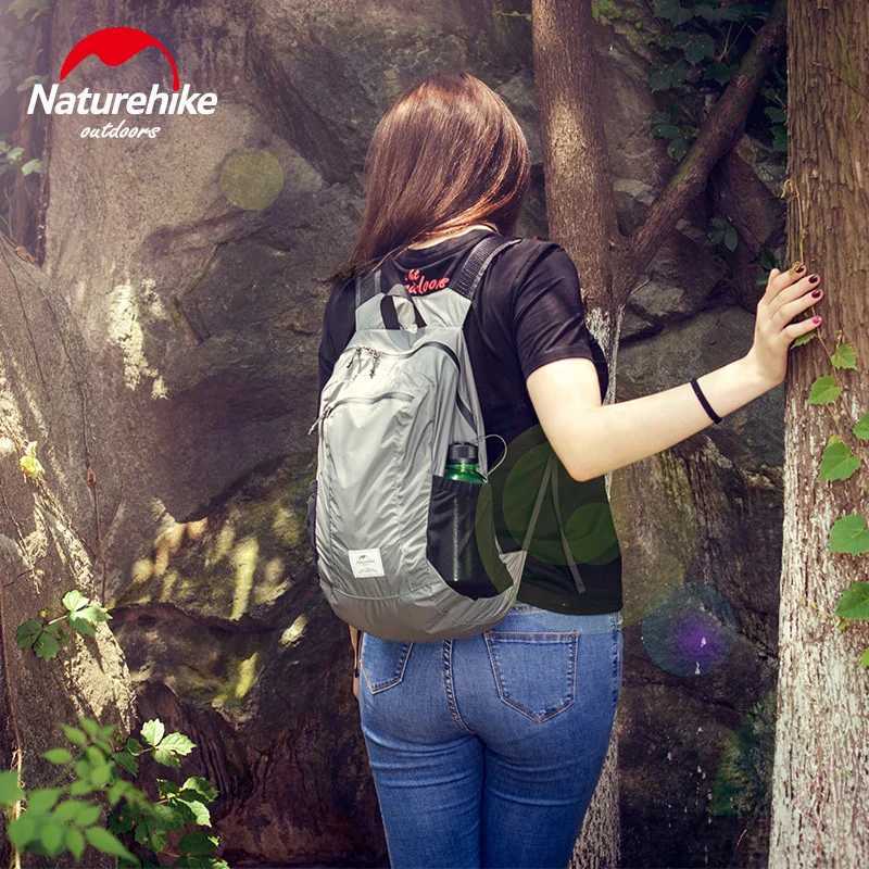 Naturehike Ultralight Folding Backpack Outdoor Waterproof Backpack Mountaineering Skin Pack Travel Sports School Bag H251029