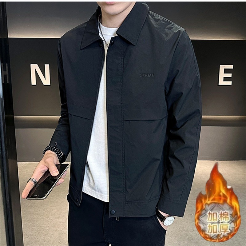 Trendy Men's Jacket 2025 Spring Autumn New Men's Designer Coat Casual Versatile Men's Turn-down Collar Workwear Jacket