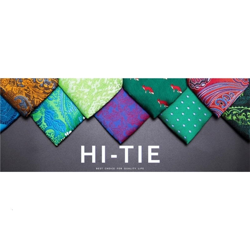 HiTie 170cm long Black Dots Mens Elegant Tie Handkerchief Cufflinks Set Wedding Party Accessories Gift for Men Gravats 250930