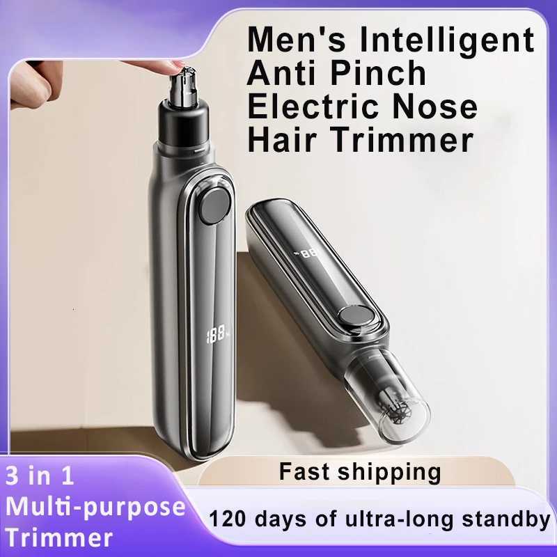 Electric Nose Hair Trimmer Mens Rechargeable Anti Pinch Nose Hair Cleaning Scissors Artifact Waterproof Multifunctional Trimmer M251030