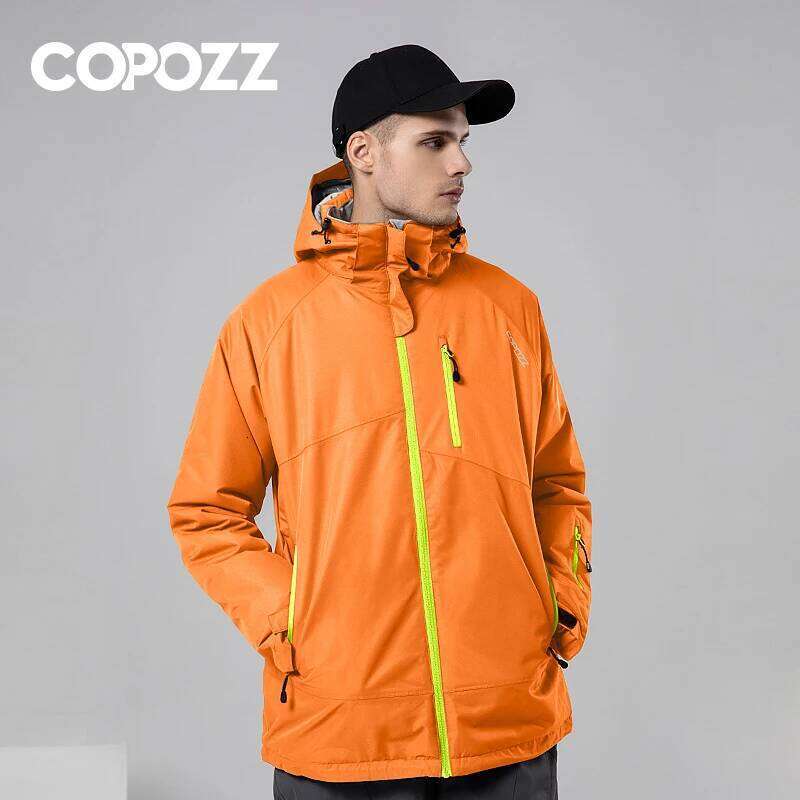 Winter For Men And Women Outdoor Mountain Hiking Or Camping Warm Hooded Ski Jacket Windproof Waterproof Snowboard Suit