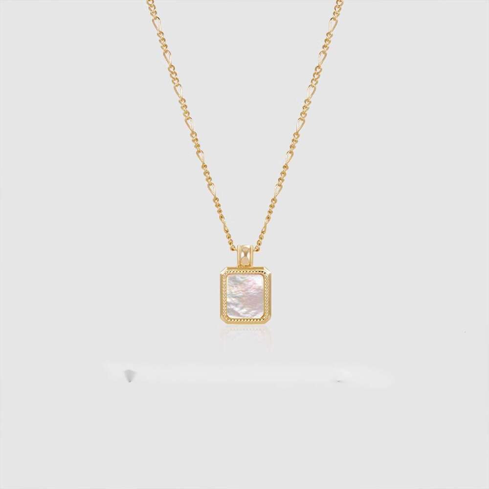 French Style Agate Malachite Necklace for Women, Light Niche Temperament Collarbone Chain, Melad Accessories