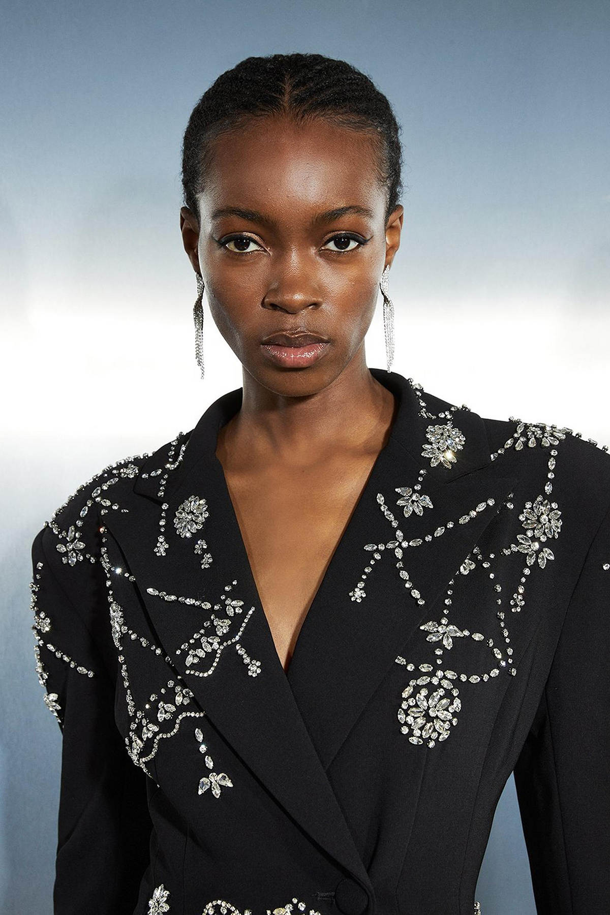 Handmade Women Blazer Wedding Tuxedos Crystal Beading Celebrity Lady Customized Party Wear One Dress